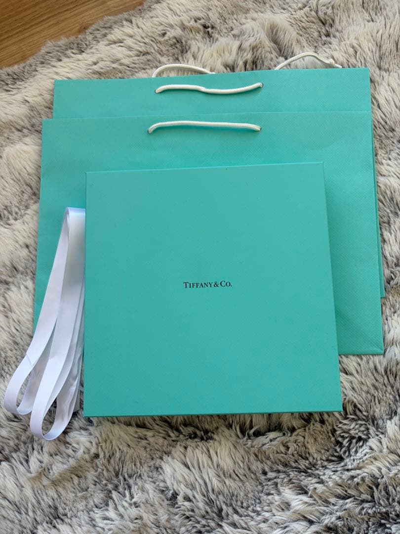未使用品Tiffany ブルーリボンプレート24センチ