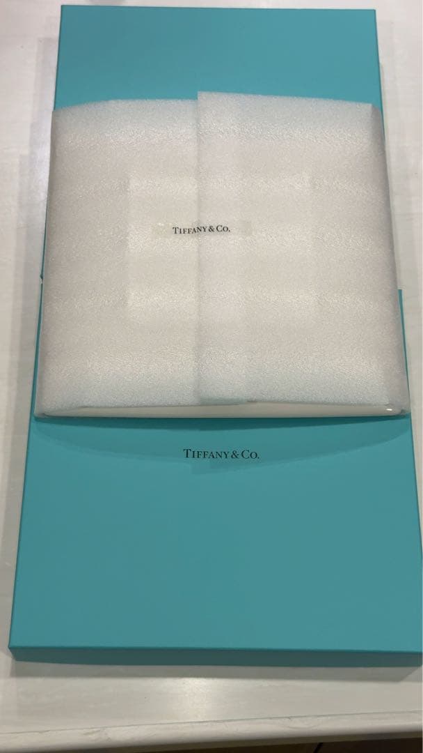 未使用品Tiffany ブルーリボンプレート24センチ