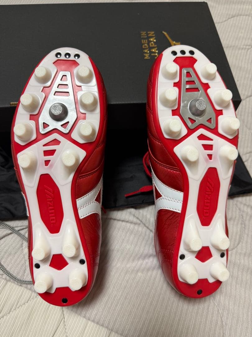 Mizuno Morelia サッカーシューズ 赤/白 日本製