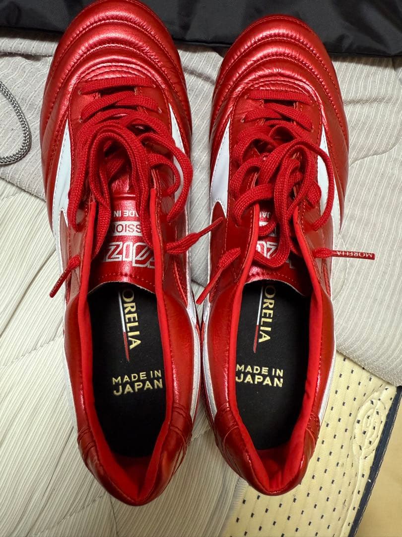 Mizuno Morelia サッカーシューズ 赤/白 日本製