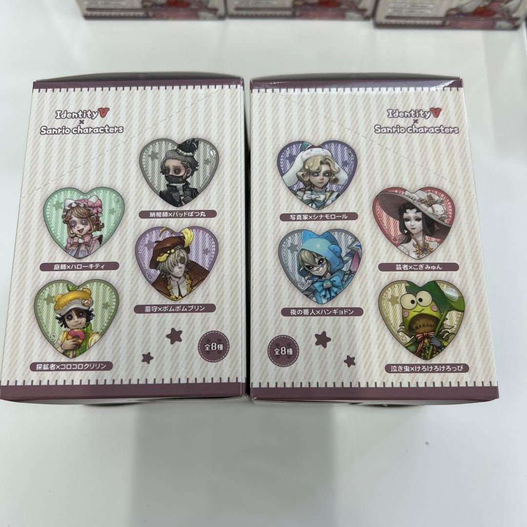 【新品未開封】第五人格×サンリオ ポラショット3箱、缶バッジ8箱