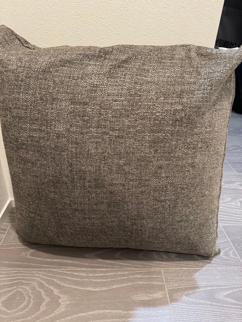 フランネルソファ　クッション 60cm フランネル　グレー　セット