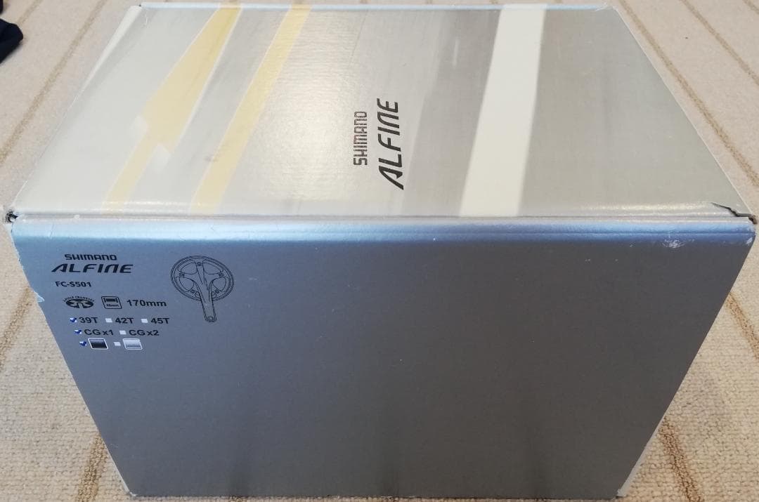 新品　ALFINE FC-S501 シングルチェーンガード39T ピアノブラック