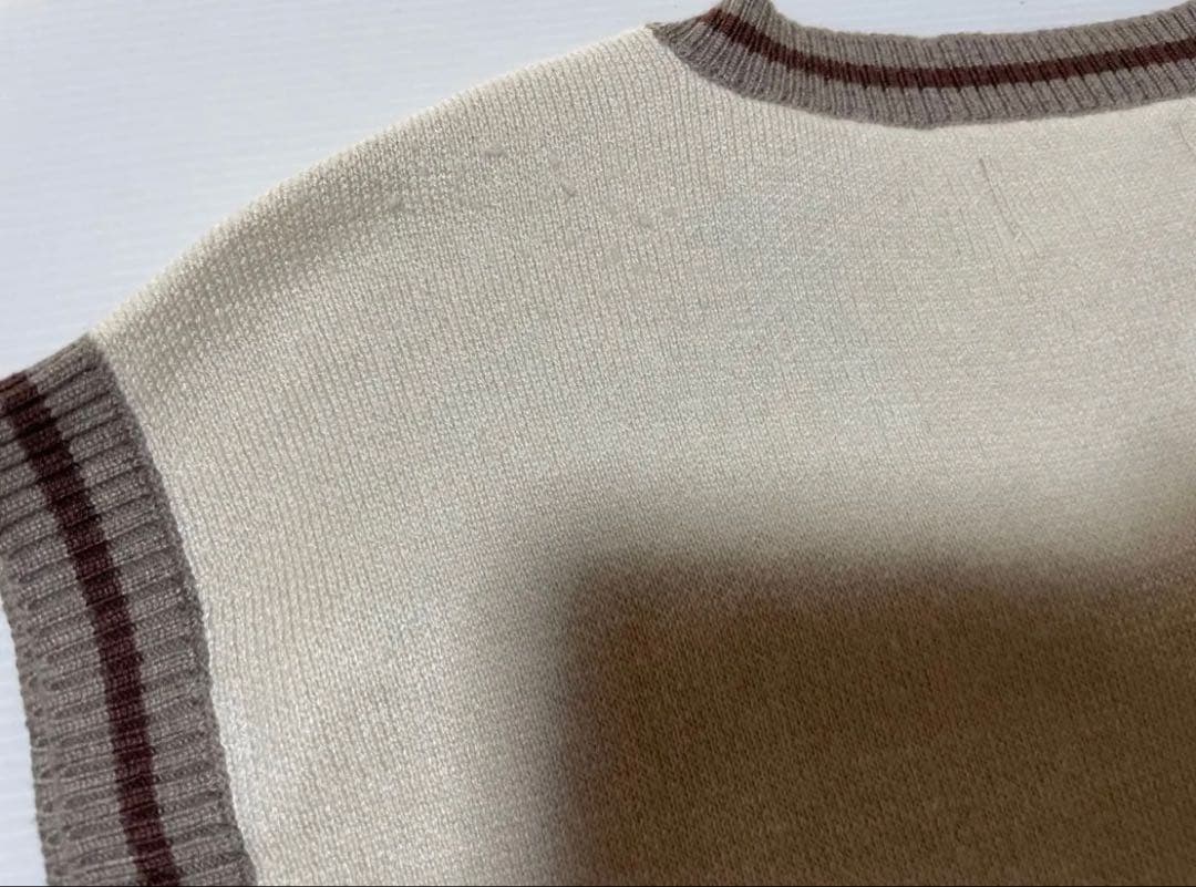 EASTSIDEGOLF/ルーズフィットセーターベスト ベージュ サイズUS S