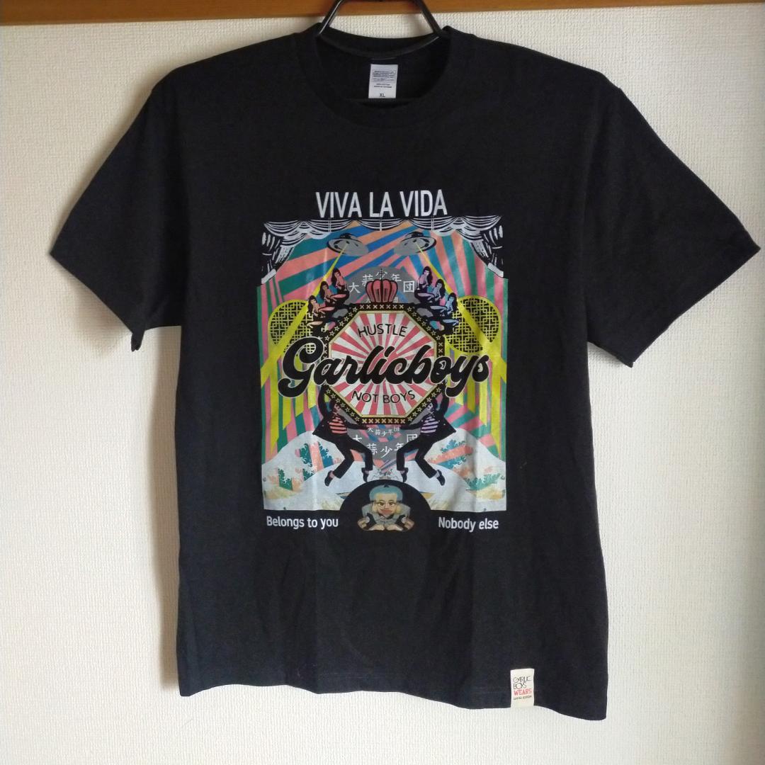 レア　美品　ガーリックボーイズ　Tシャツ　黒　ＸＬ　横尾忠則　garlic
