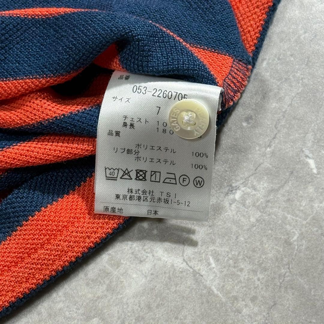 美品 パーリーゲイツ ゴルフ 半袖 ボーダー ポロシャツ XXL GOLF