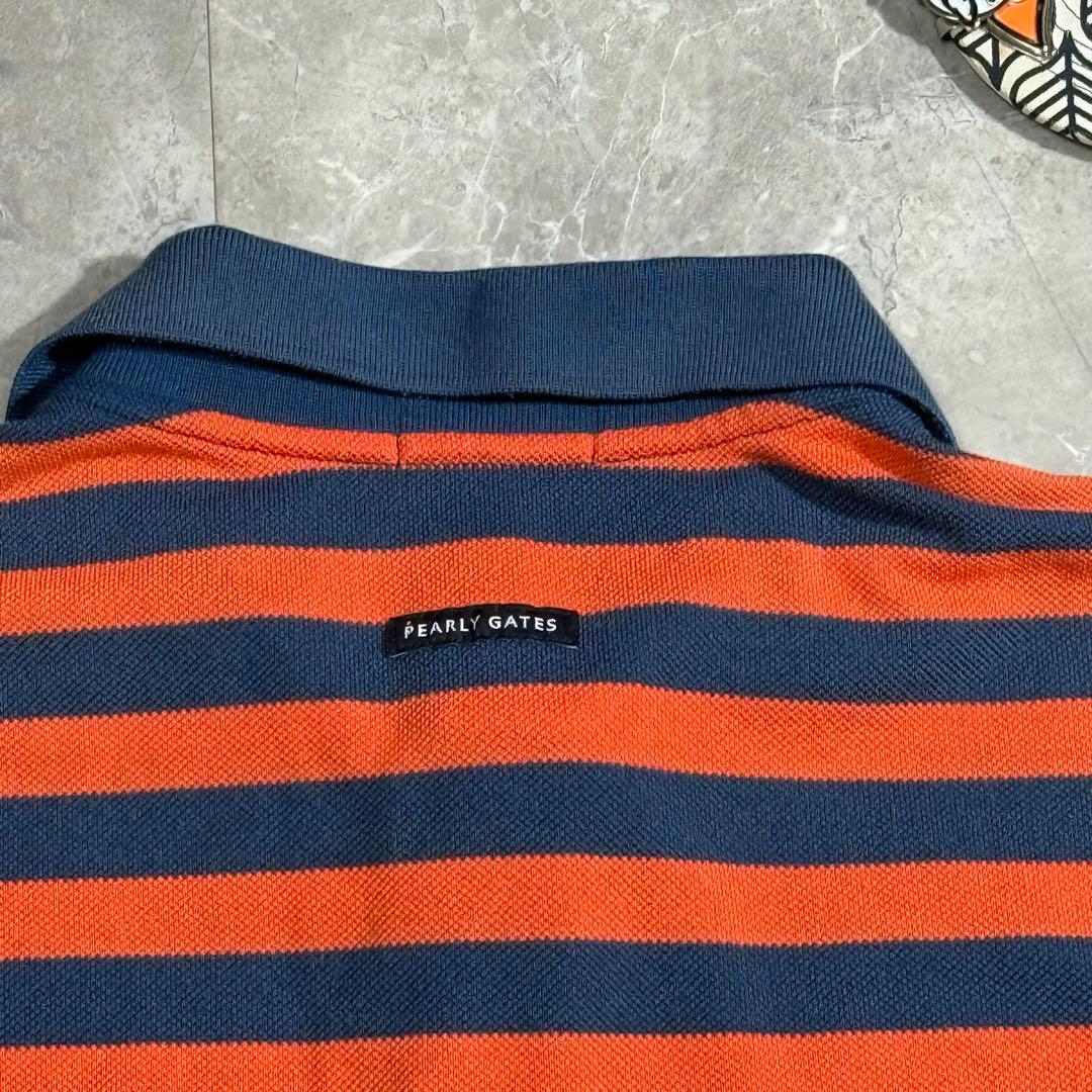 美品 パーリーゲイツ ゴルフ 半袖 ボーダー ポロシャツ XXL GOLF
