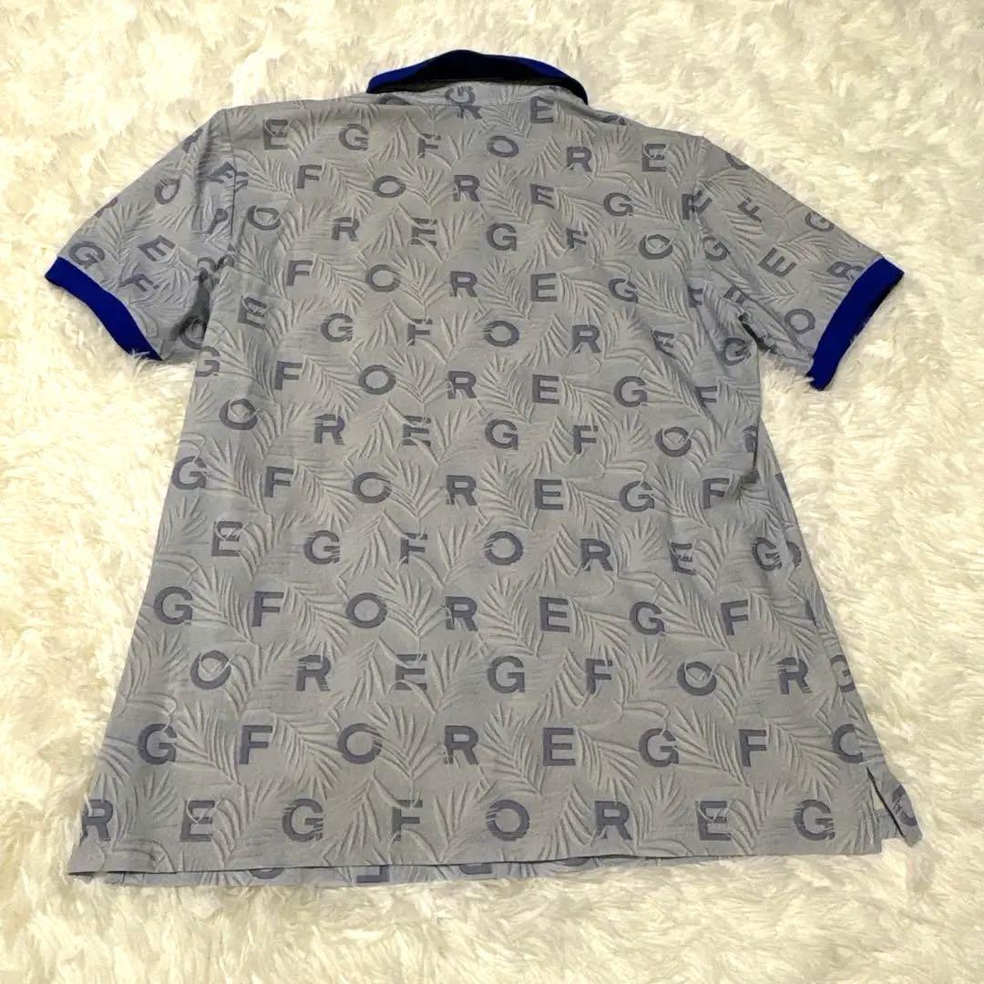 美品　G/FORE半袖ポロシャツ ロゴ総柄　38