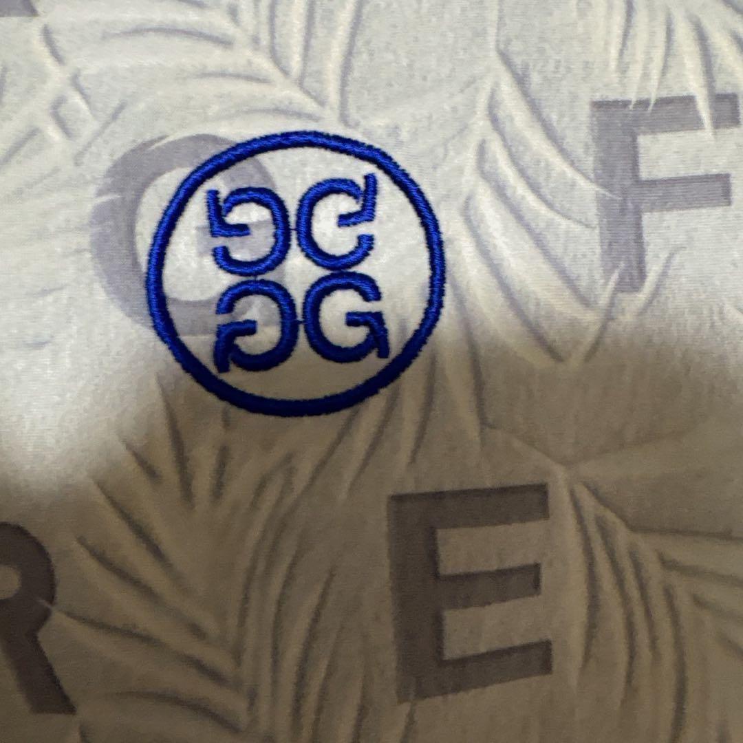 美品　G/FORE半袖ポロシャツ ロゴ総柄　38