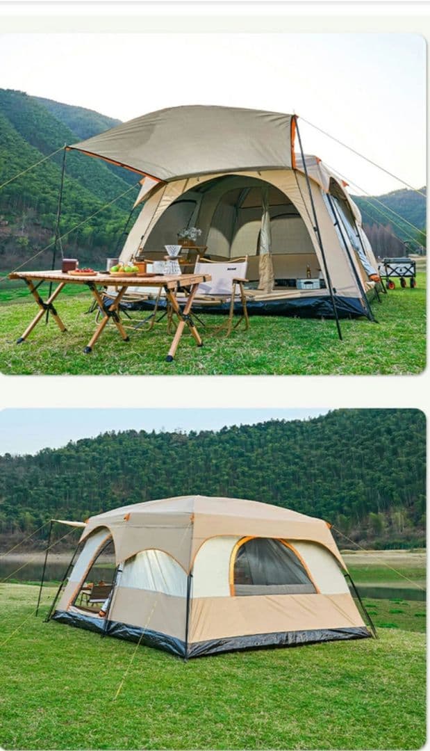 新品 未開封 未使用 ツールームテント 6-8人用