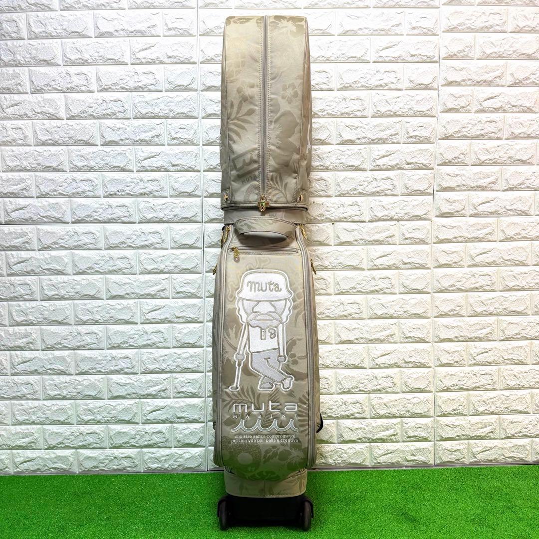 ほぼ未使用品　ムータマリン　muta MARINE 即完モデル　総柄　ベージュ