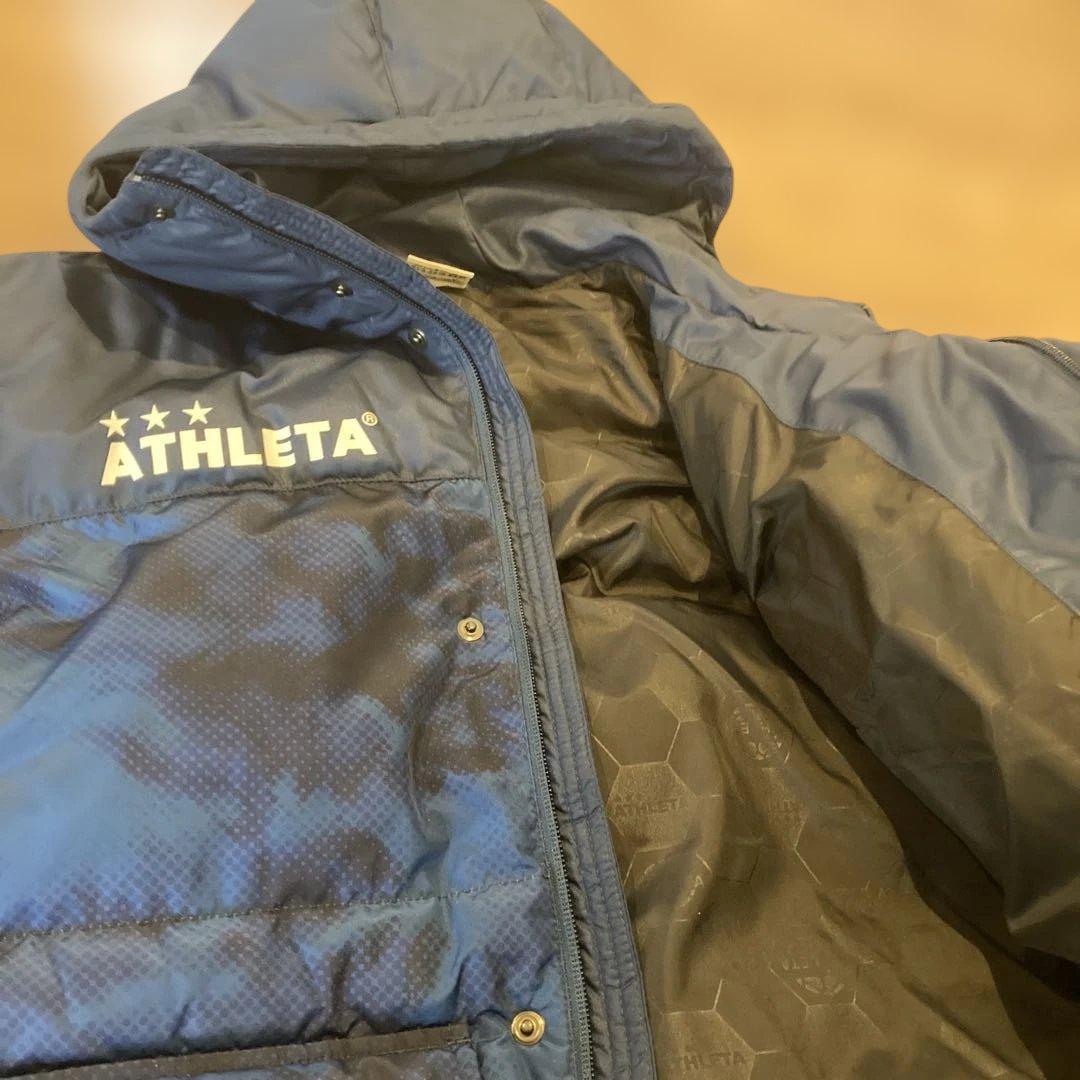ATHLETA【S】ベンチコート 迷彩ネイビ
