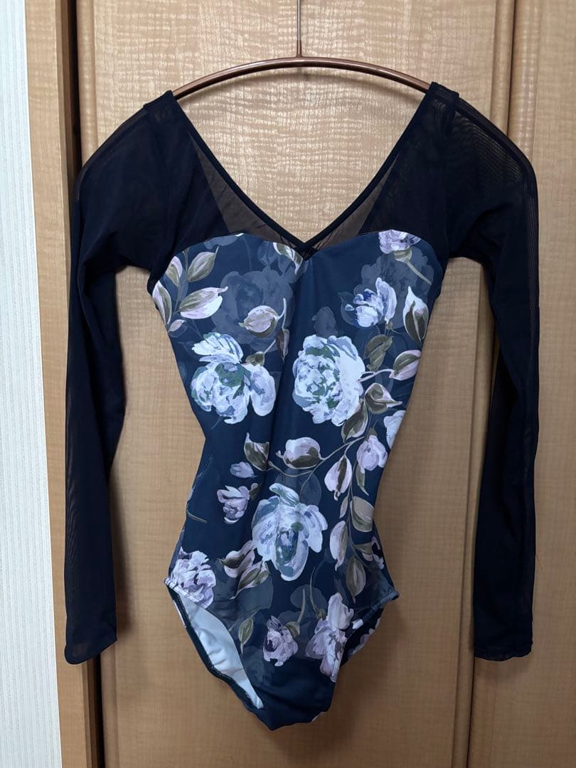 stina レオタード　type V Joy flower dark navy