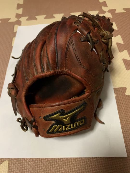 ミズノプロ グローブ　赤　硬式　内野手用