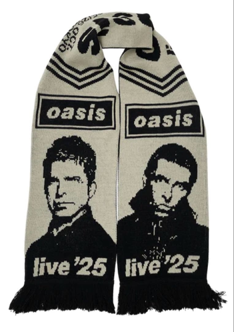 oasis オアシス 日本公演限定 フットボールスカーフ&ステッカー