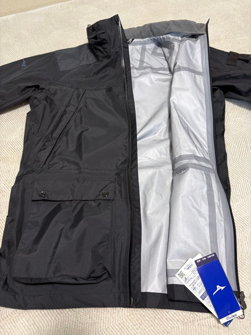 新品未使用‼︎ お買い得品‼︎ MIZUNOブラック レインスーツ(上下セット)