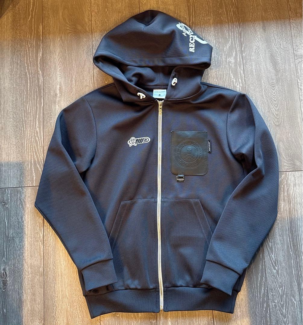 【美品】MARK&LONA パーカー グレー ニットフーディ スウェット