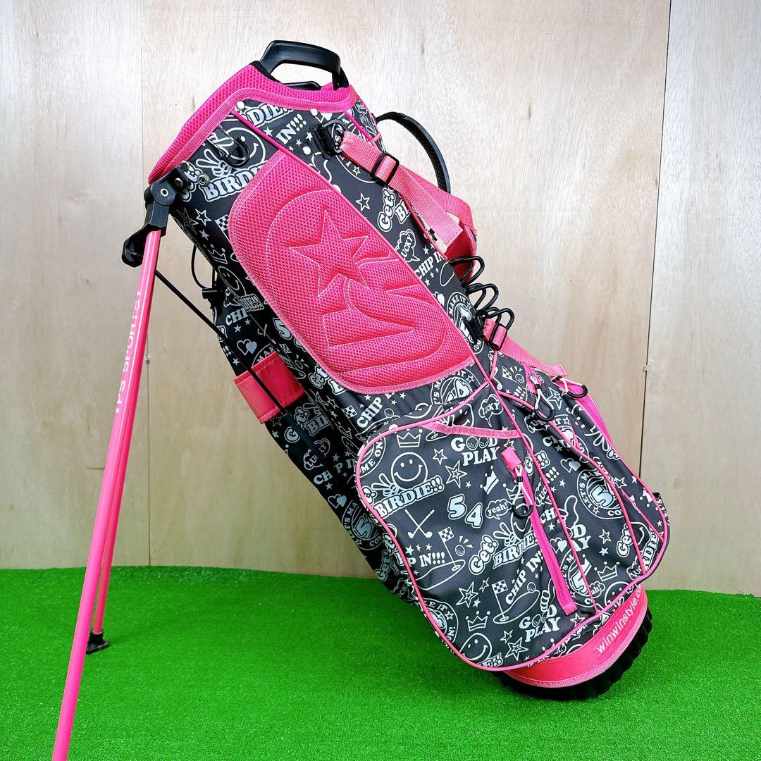 【良品】 WINWIN STYLE キャディバッグ スタンド式 2.0kg 9型