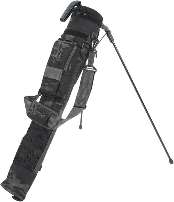 BRIEFING ゴルフ セルフスタンドケース マルチカモブラック 中古