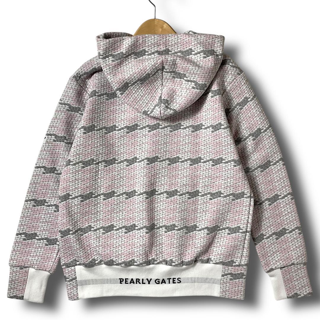 0 定価3.7万 パーリーゲイツ フクレジャガード スウェット パーカー 091