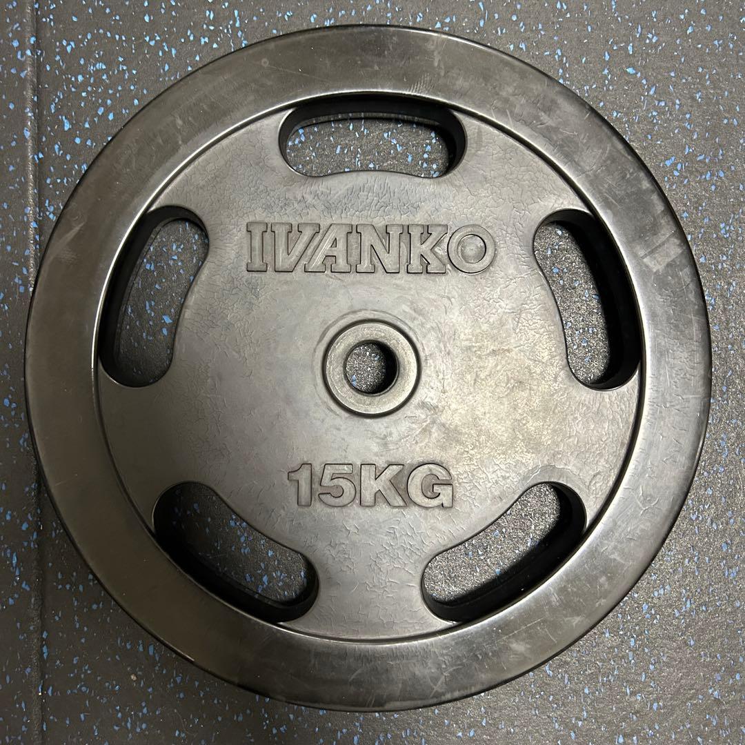 IVANKO イヴァンコ 28mmラバープレート15kg②　アイロテック