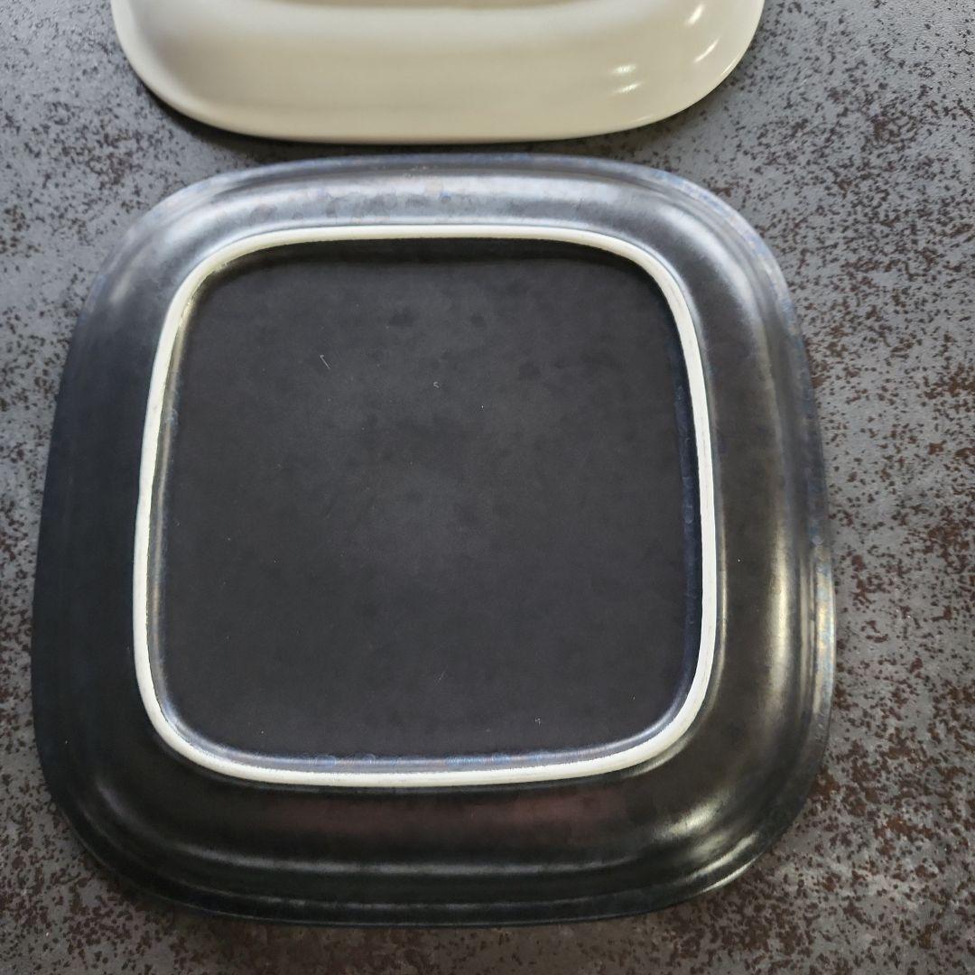 【廃盤品】柳宗理 セラミック プラター＆角大プレート 白黒各2枚の4枚