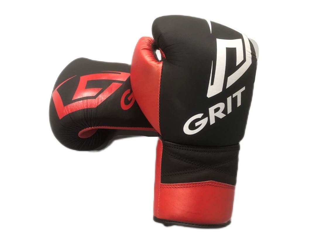 GRIT メタリック　ボクシンググローブ　レッド　紐式　Nexus公式グローブ