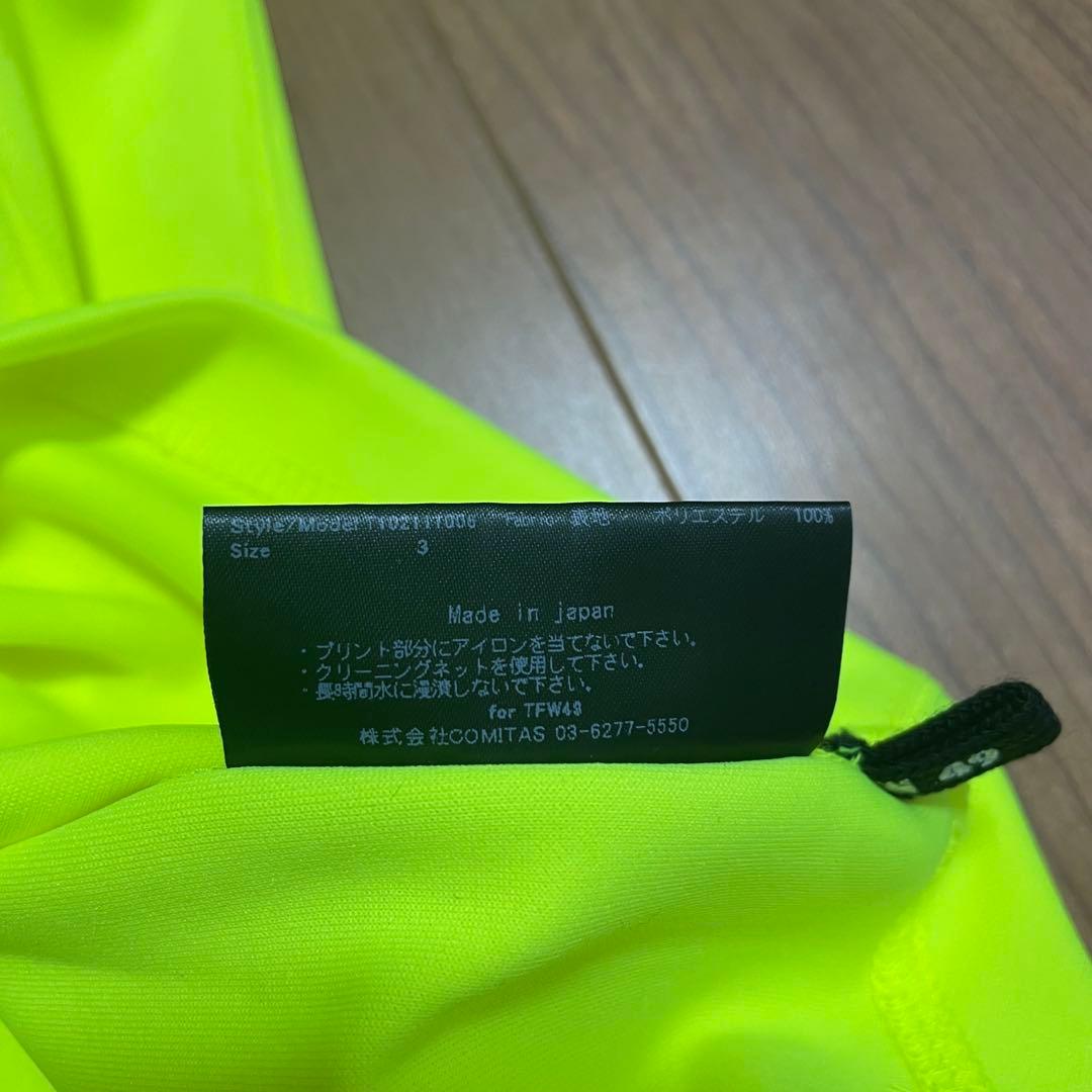 TFW49 モックネック　Tシャツ イエロー　3 ゴルフ