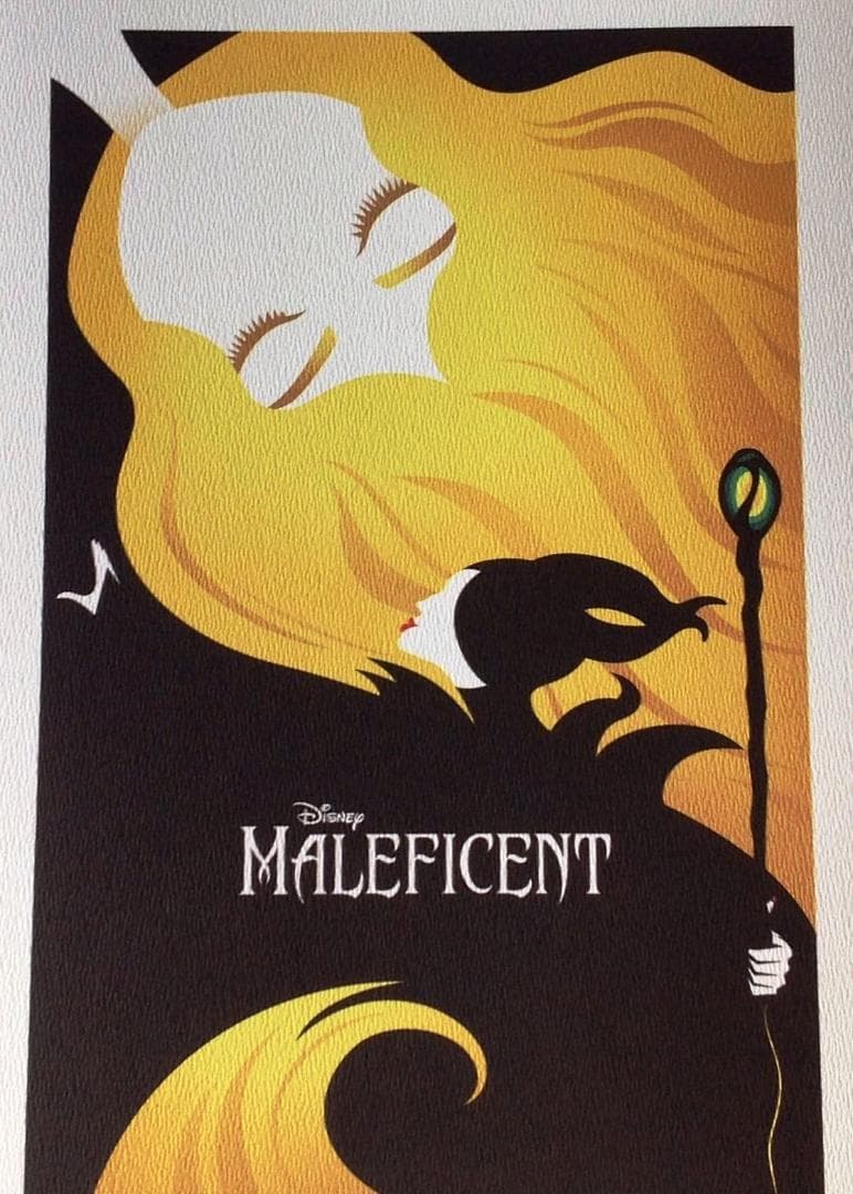 マレフィセント リトグラフ 世界限定 3000セット MALEFICENT送料込
