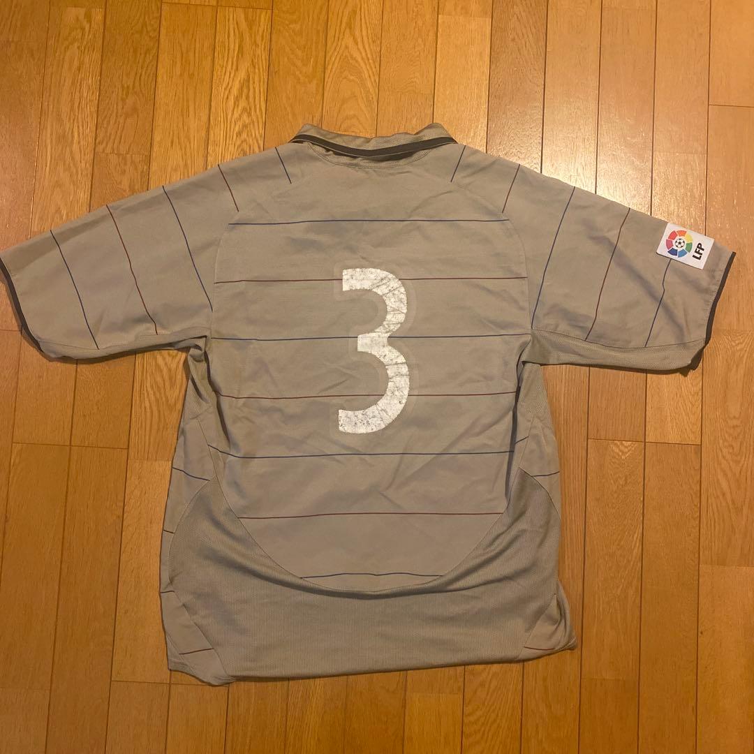 Nike FC Barcelona ベージュストライプシャツ　バルセロナ