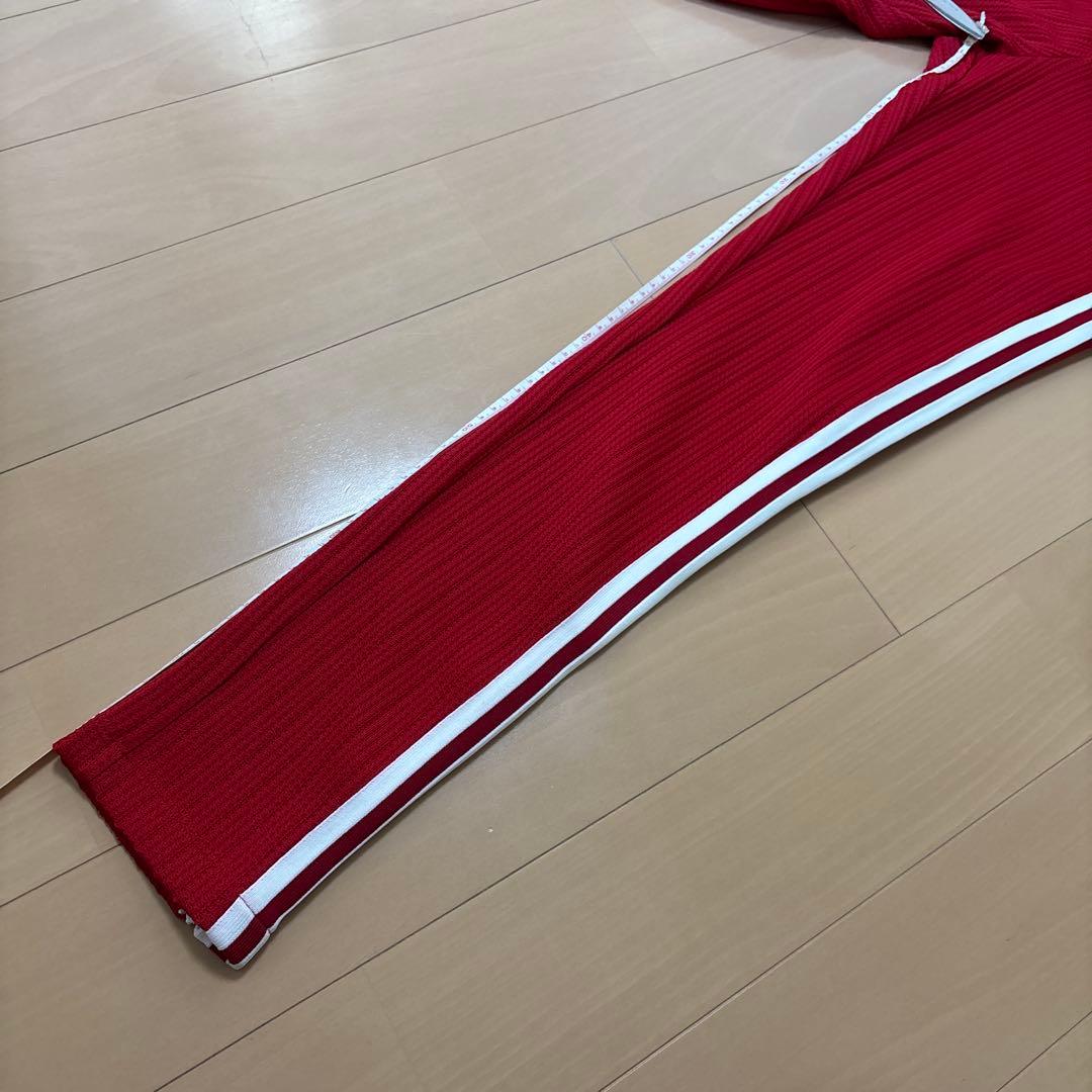 値下げ☆ 未使用【アディダス × グッチ 】ストライプ　パンツ 赤