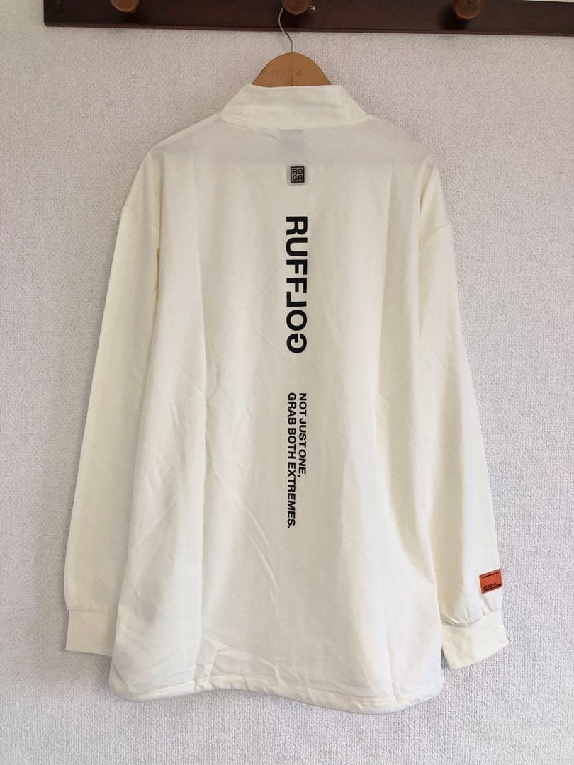 新作　RUFFLOG LOGO L/S MOCK NECK サイズXL