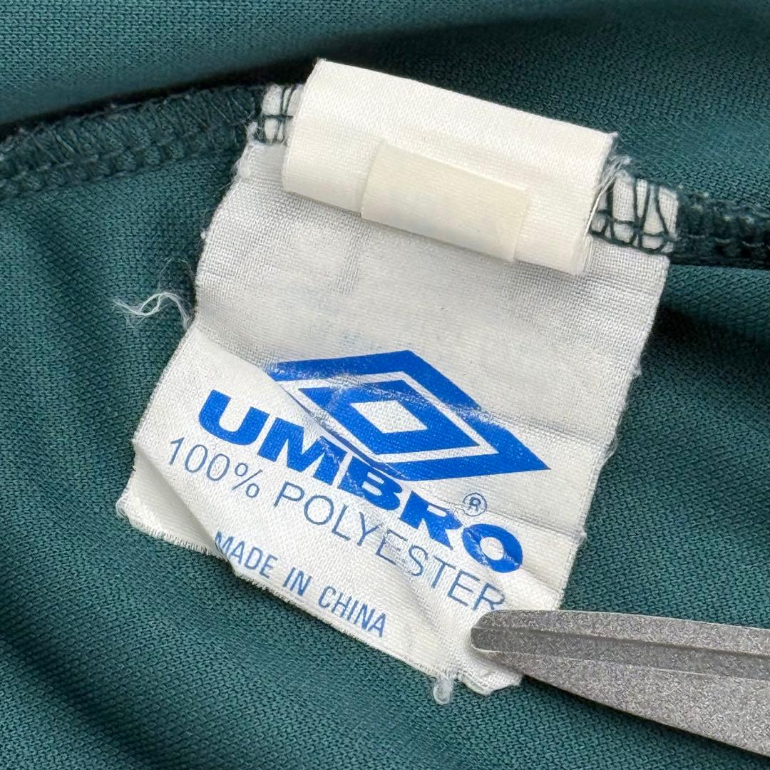 90s OLD UMBRO アンブロ ゲームシャツ グリーン×オレンジS〜M相当