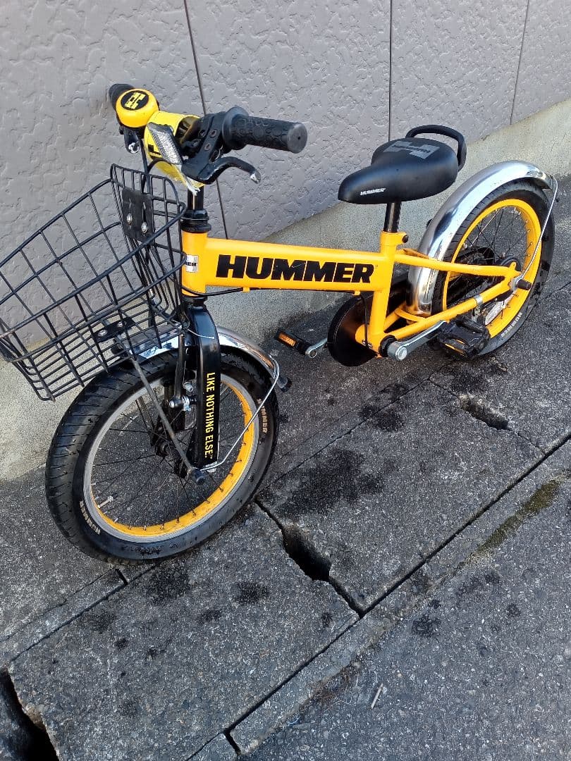 HUMMER 子供用自転車 イエロー 16インチ引取限定