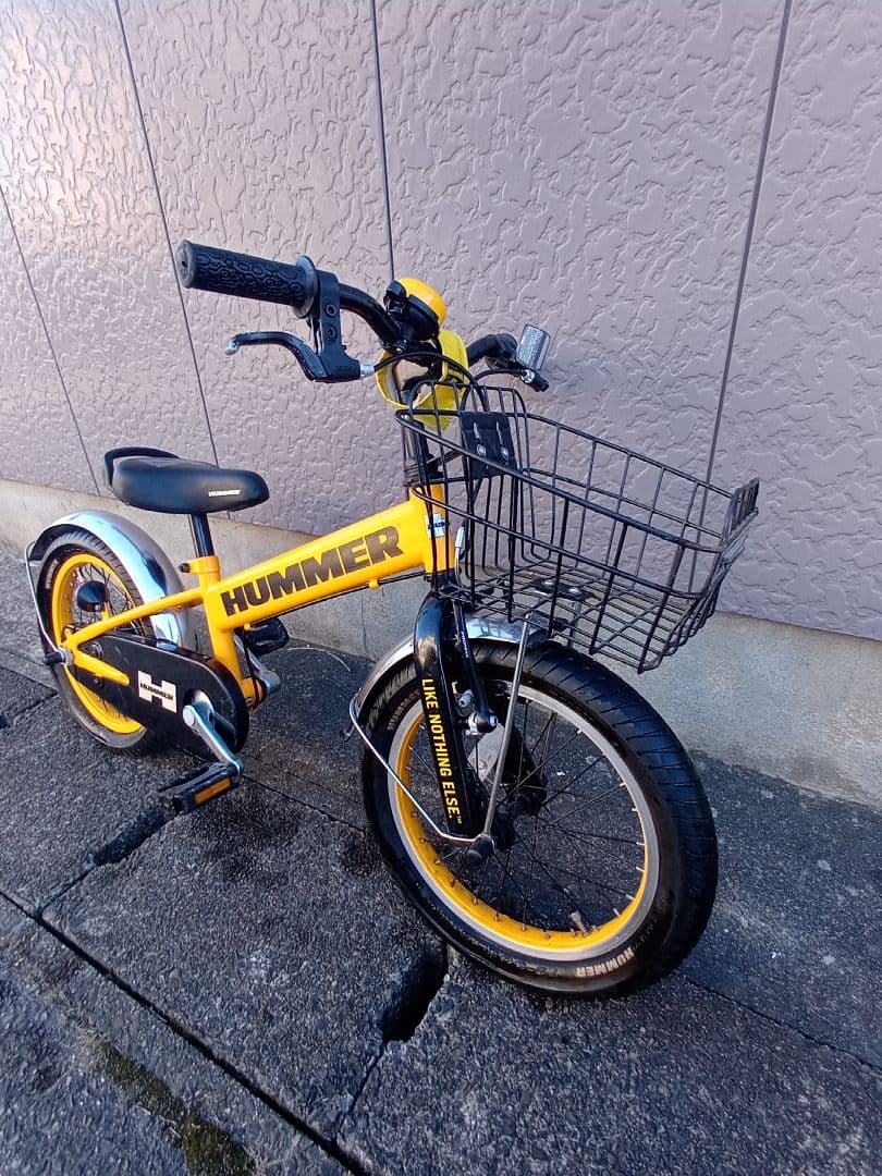 HUMMER 子供用自転車 イエロー 16インチ引取限定