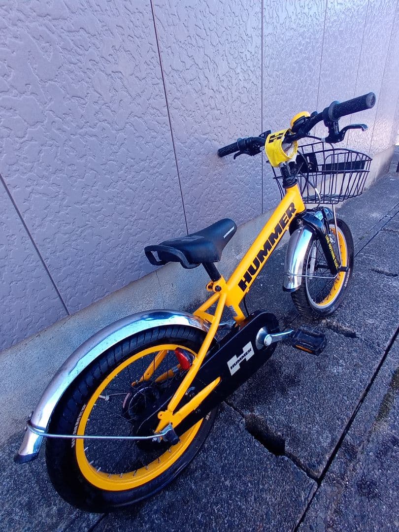 HUMMER 子供用自転車 イエロー 16インチ引取限定