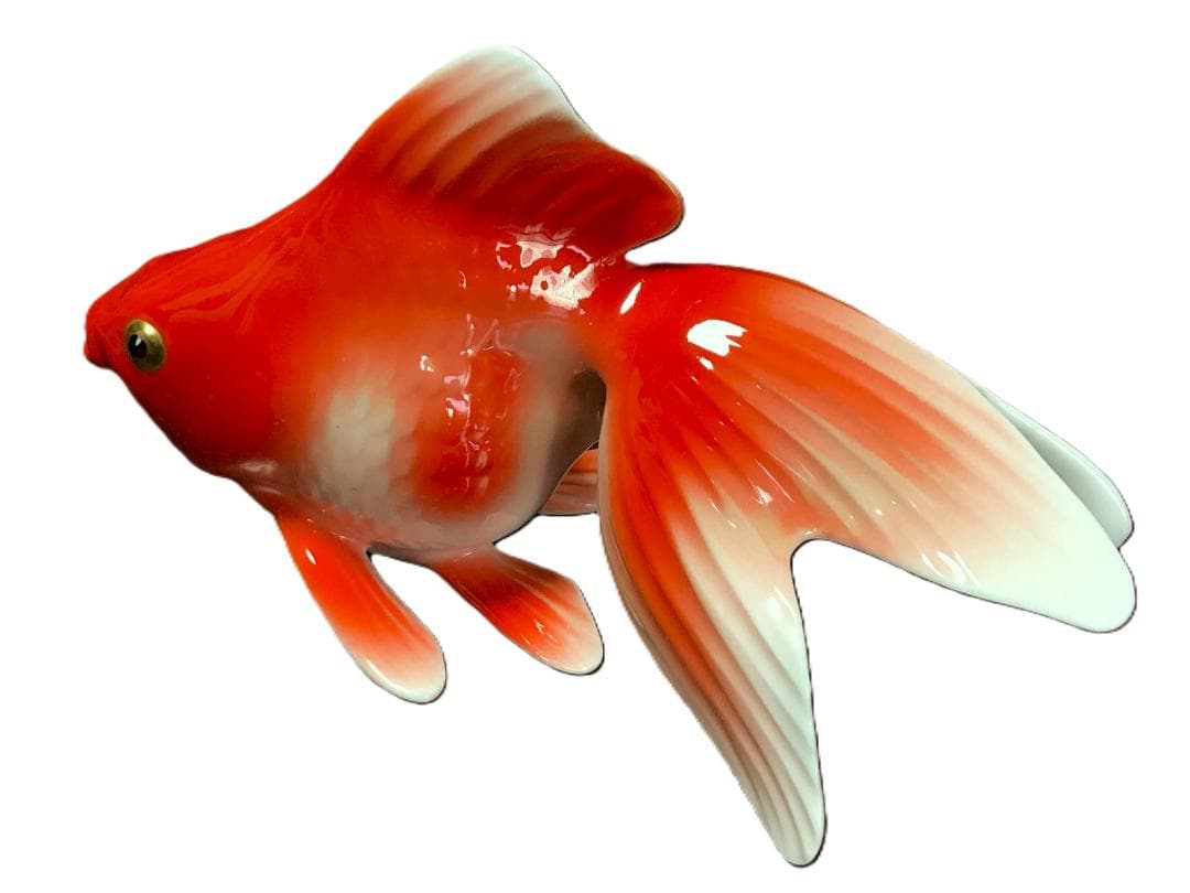 【 BONE CHINA 金魚 】　無疵完品 Noritake/ノリタケ
