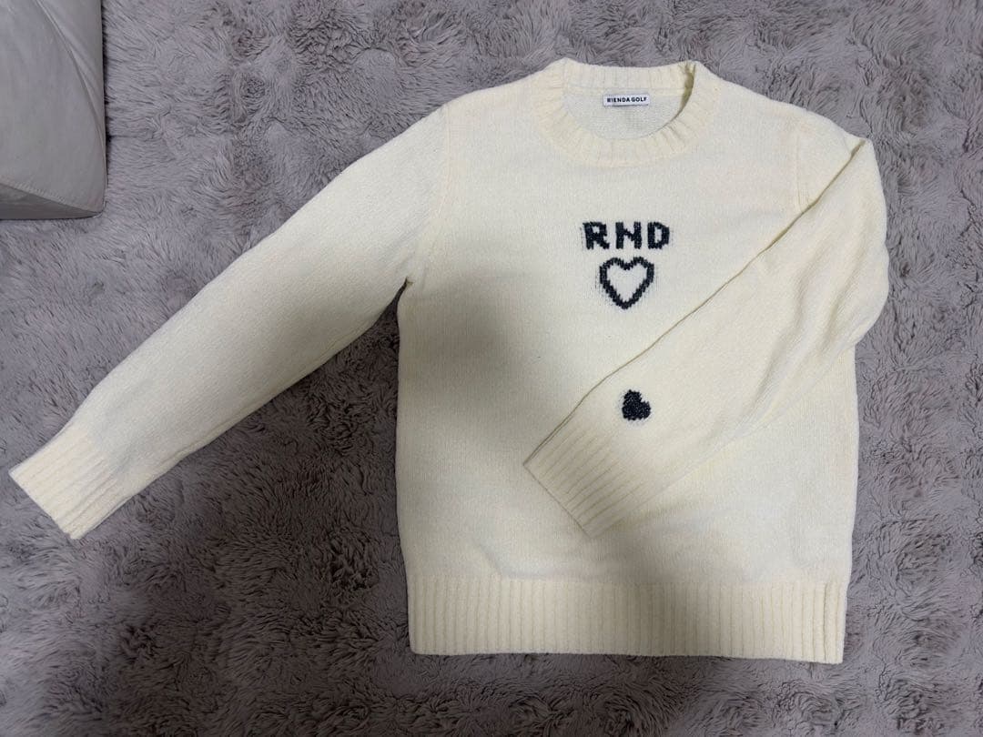 RIENDA GOLF ニット ホワイト Sサイズ