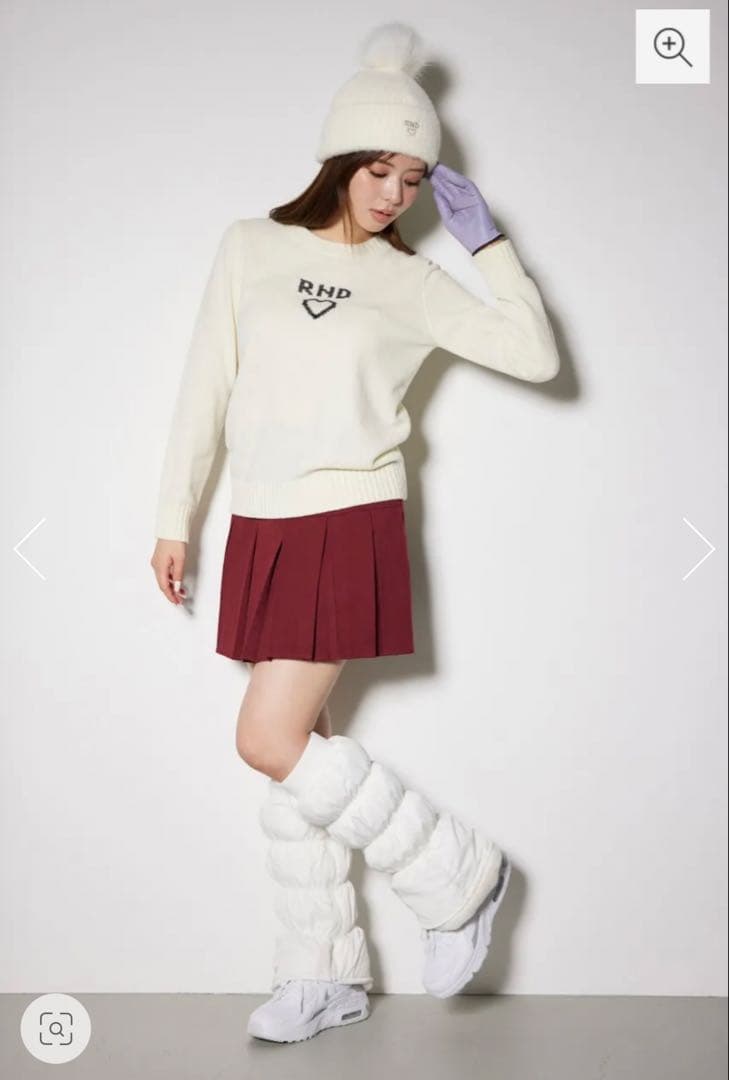 RIENDA GOLF ニット ホワイト Sサイズ