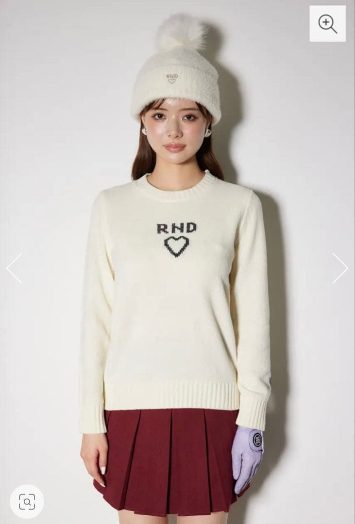 RIENDA GOLF ニット ホワイト Sサイズ