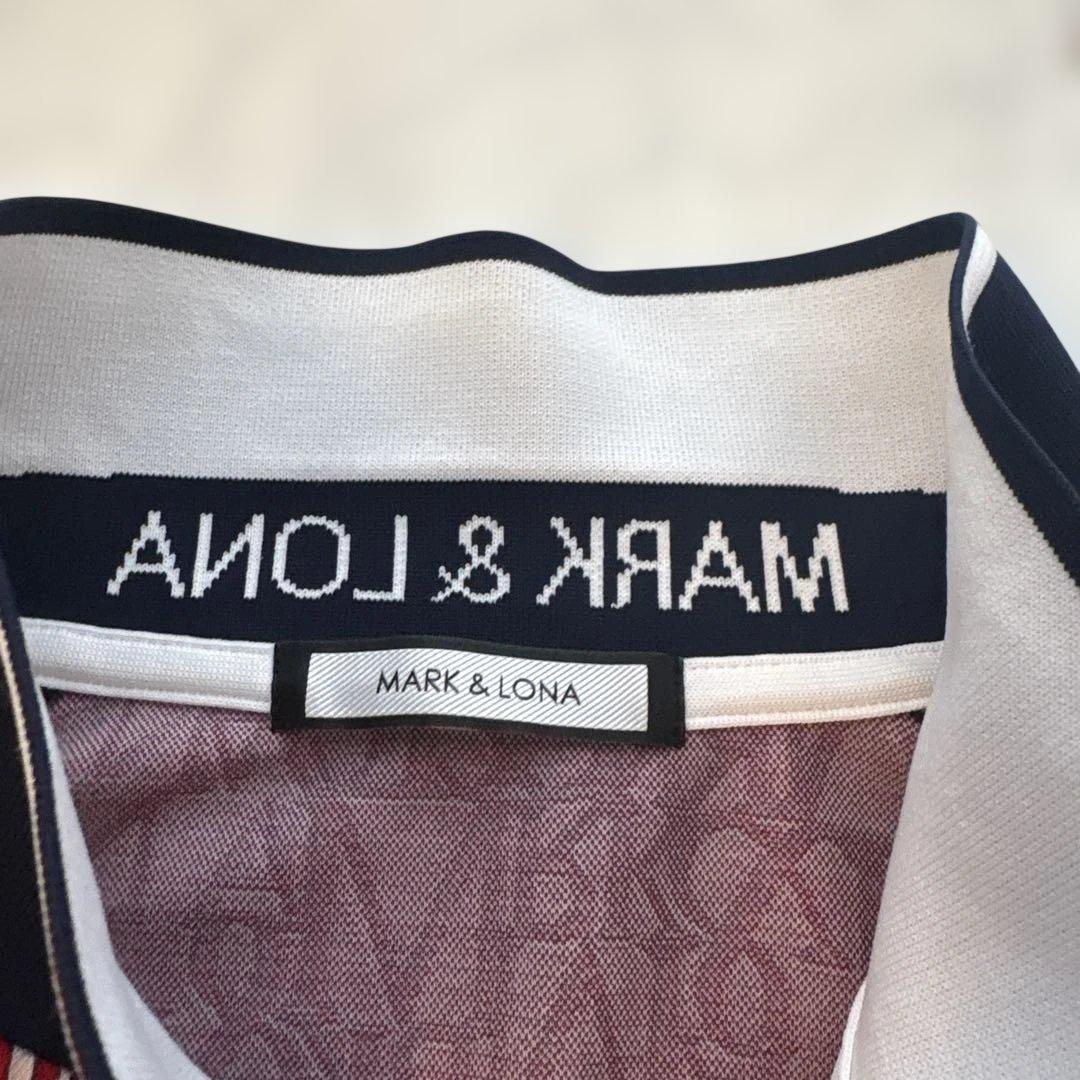 MARK & LONA ロゴパターン ゴルフシャツ