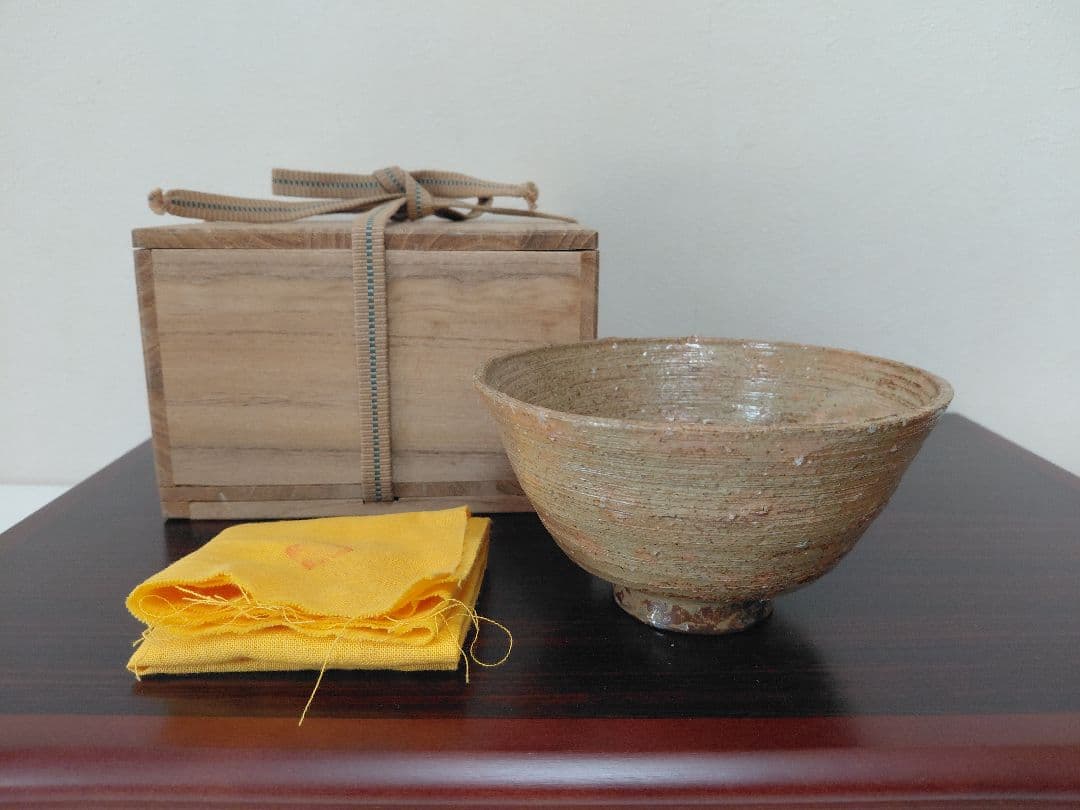 11代長岡空権 楽山焼 茶碗 共箱 共布 茶道具