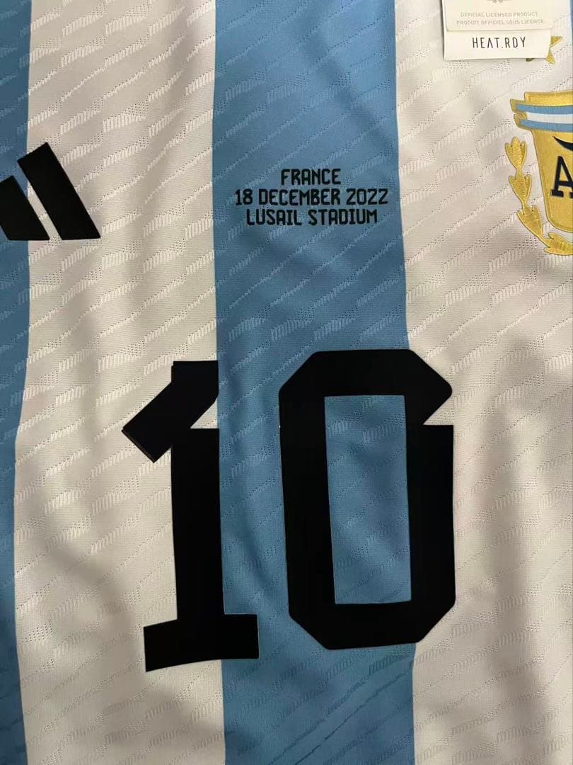 新品タグ付/正規品/選手用仕樣 アルゼンチン代表 メッシ 2022 WC 決勝