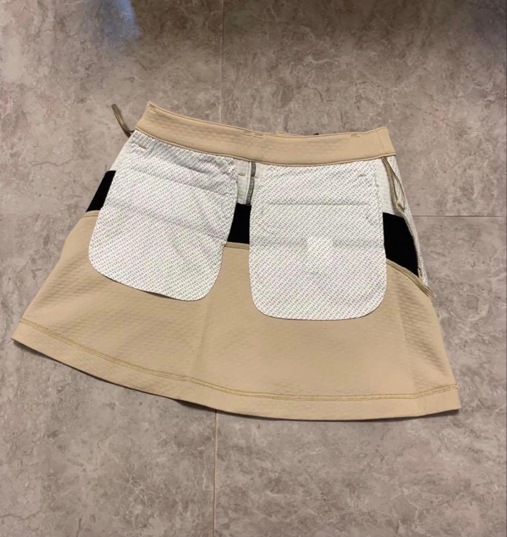 キルトジャージ　パーリーゲイツ　ベージュ レオパード柄　ヒョウ柄　サイズS〜M
