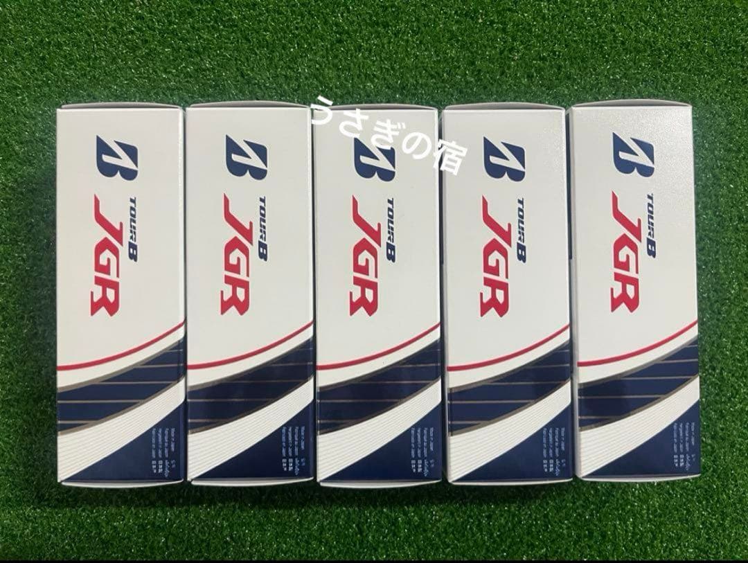 ブリヂストン TOUR B JGR ゴルフボールマットレッド5点15球新品