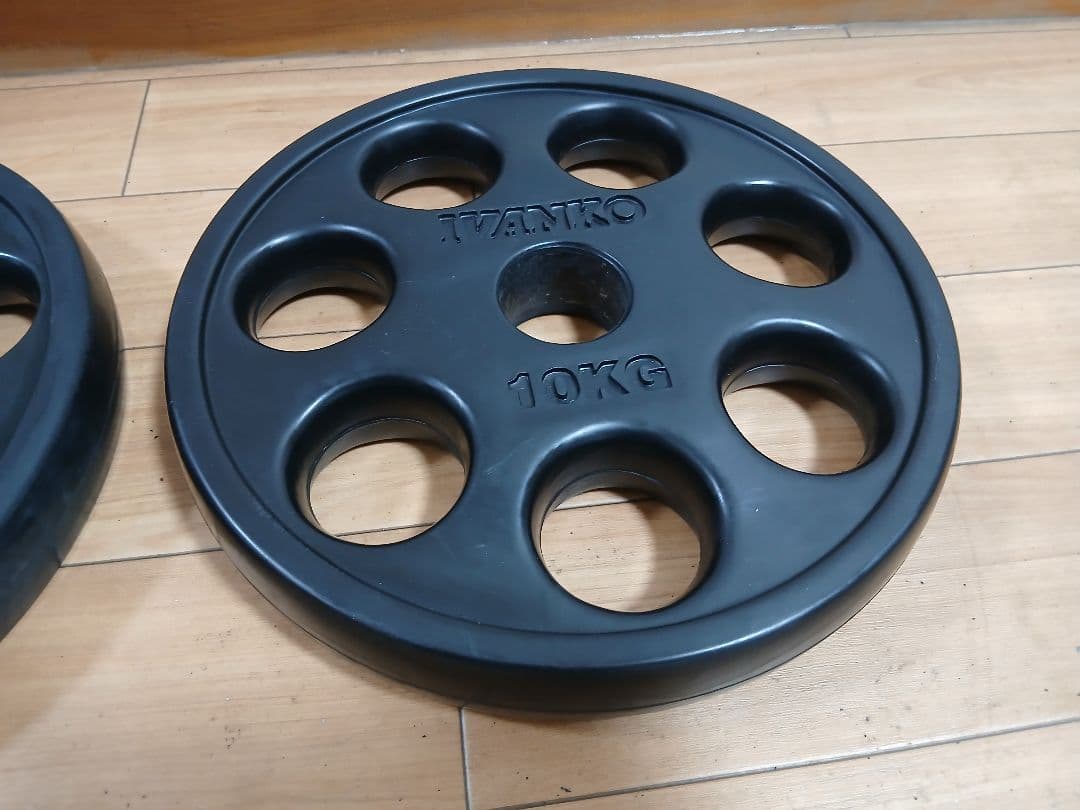 IVANKO イヴァンコ 径50mmオリンピックラバープレート 10kg×2枚