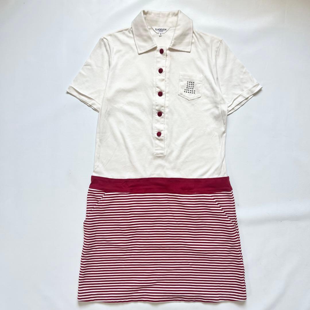 LANVIN SPORT ランバンスポール　ポロシャツ　ワンピース　ゴルフ　38