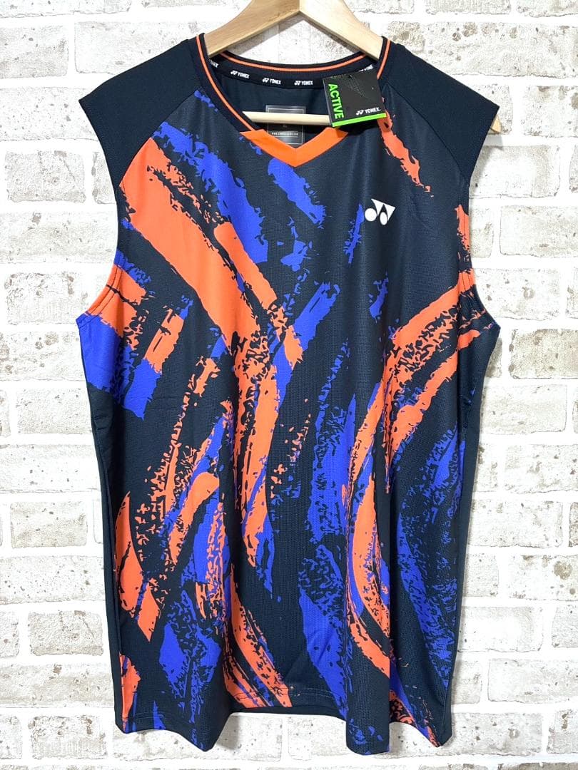 【早い者勝ち✨】新品 ヨネックス メンズ ノースリーブ ゲームシャツ XL 総柄