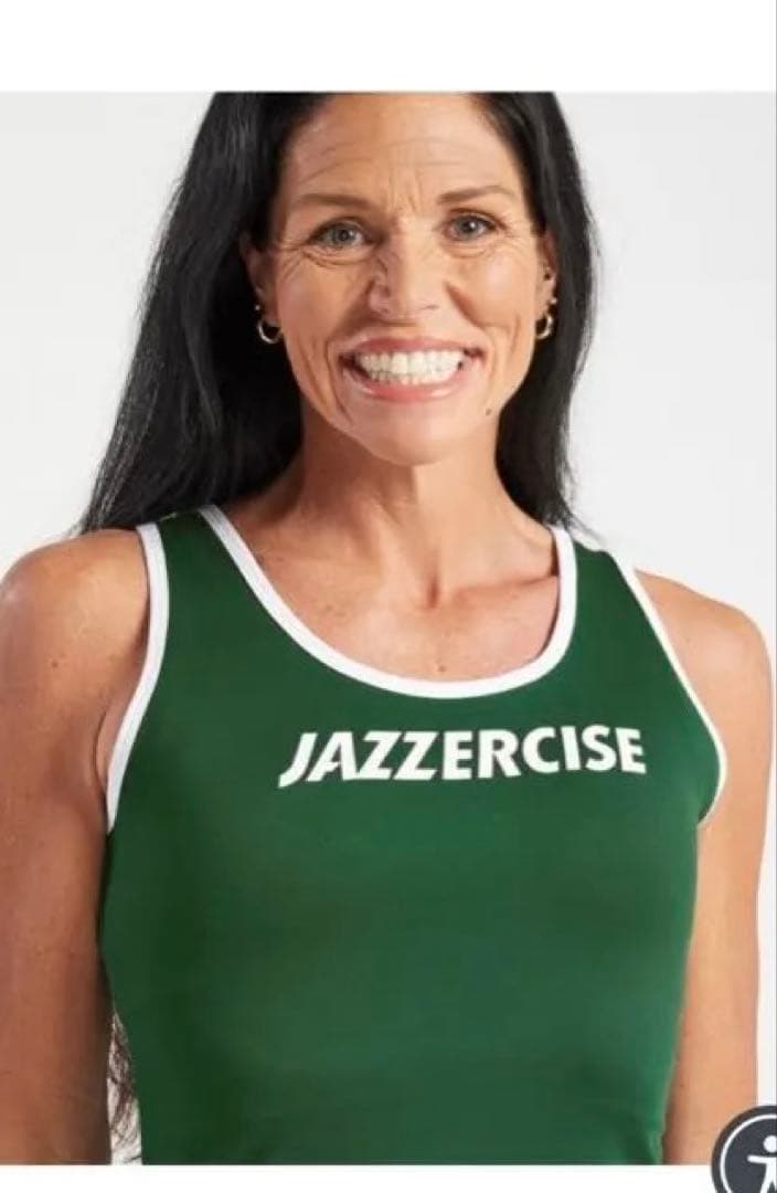 Jazzercise タンクトップ グリーン　Ｓサイズ
