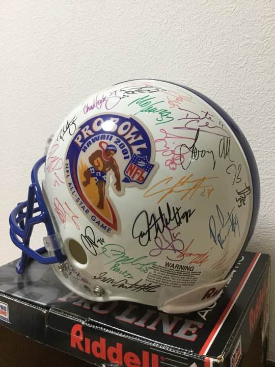 NFLプロボウル サイン入りヘルメット
